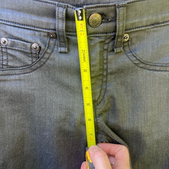 Rag & Bone Edgy Black Chic Skinny Jeans Coated Low Rise 24R - Picture 11 of 12